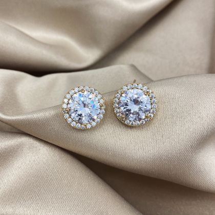 Cercei cu pietre zirconiu