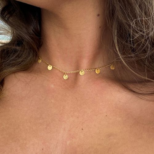 Colier Stil  - placat aur 18K