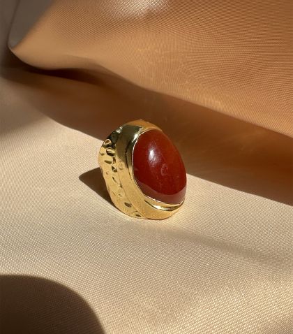 Inel Agate Rosu