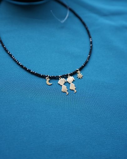 ARGINT 925 Colier spinel 2 fetite