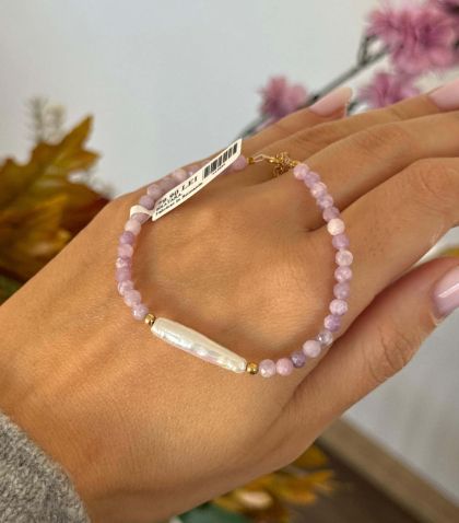 ARGINT 925 - Bratara lepidolit