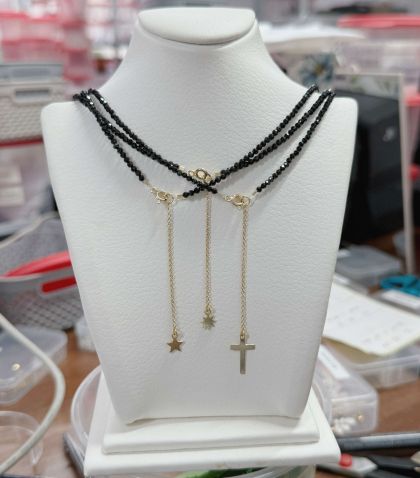 ARGINT 925 - Colier spinel si diferite pandantive la alegere