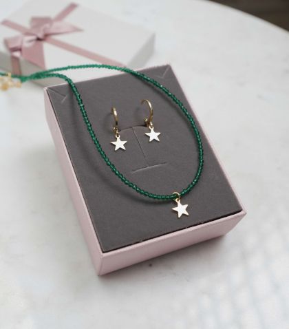 Set colier + cercei + cutie 