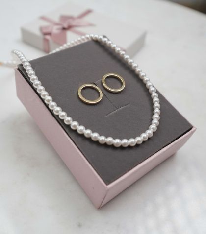 Set colier + cercei + cutie