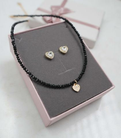 Set colier + cercei + cutie 