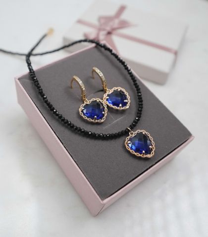 Set colier + cercei + cutie 