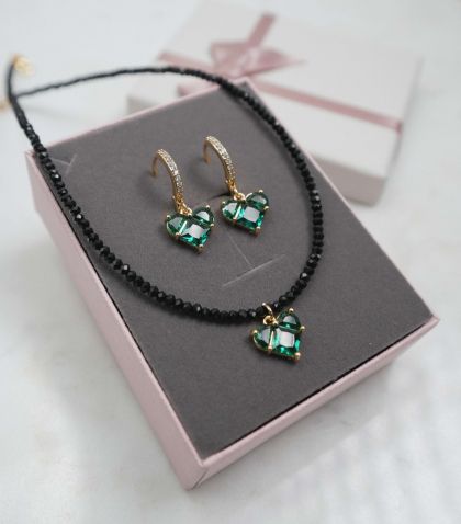 Set colier + cercei + cutie 