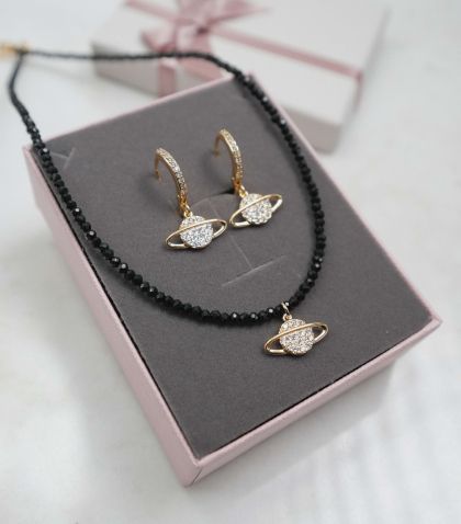 Set colier + cercei + cutie 