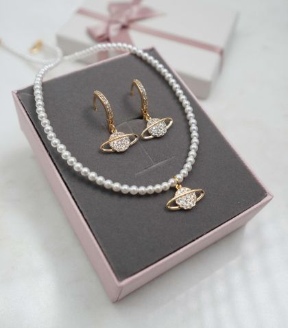 Set colier + cercei + cutie