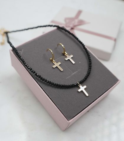 Set colier + cercei + cutie 