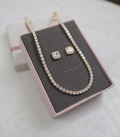 Set colier + cercei + cutie