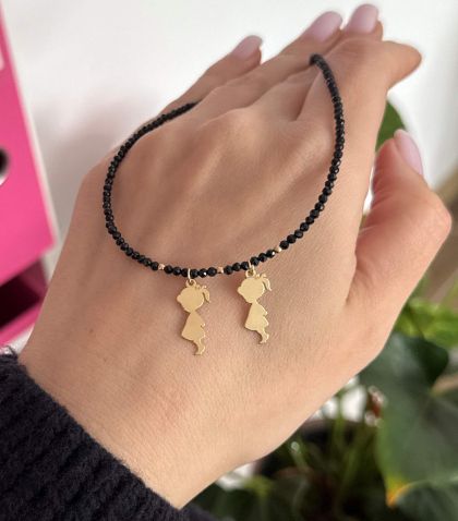 ARGINT 925 Colier spinel 2 fetite