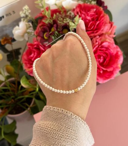 ARGINT 925 Colier perle cu stea