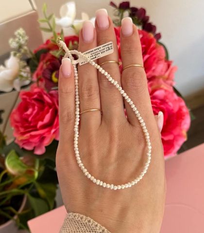 ARGINT 925 Colier perla de cultura