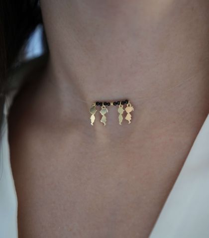 ARGINT 925 Colier 4 copii la alegere