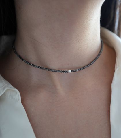 ARGINT 925 Colier inima