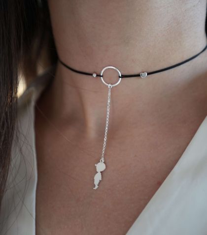 ARGINT 925 Colier snur fetita/baietel