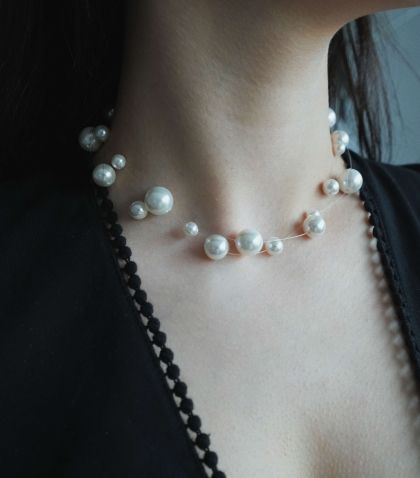 ARGINT 925 Colier perle