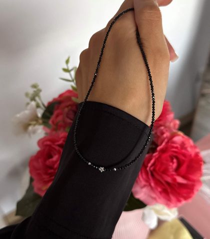 ARGINT 925 Colier spinel stea si bile