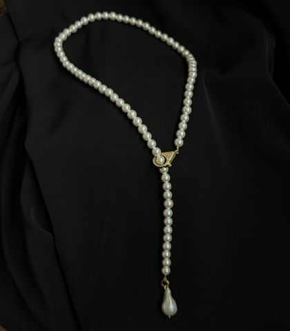 Colier perle lung