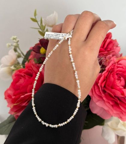 ARGINT 925 - Colier perle de cultura si bilute 