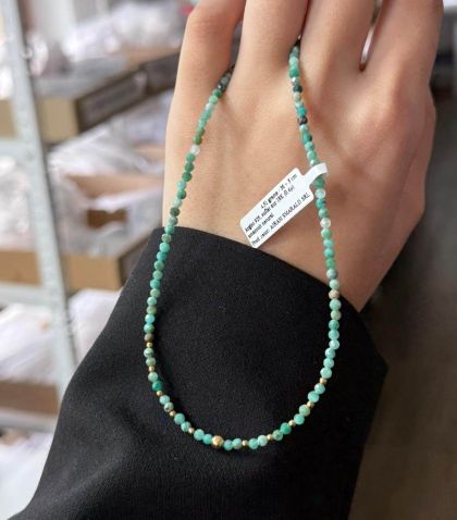 ARGINT 925 - Colier amazonit natural 