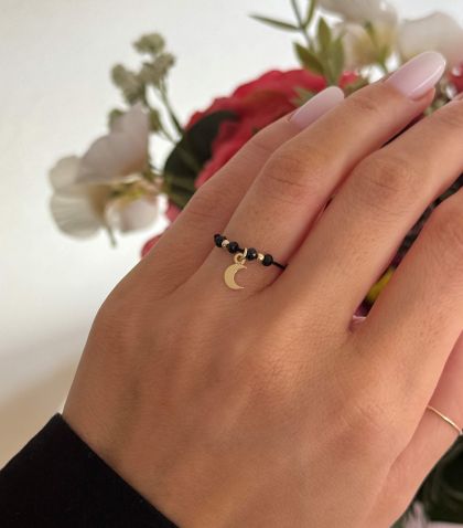 ARGINT 925 Inel snur luna