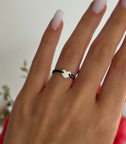 ARGINT 925 Inel snur inima