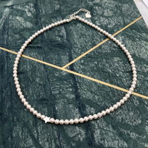 Colier Perle Swarovski + inchideri din argint