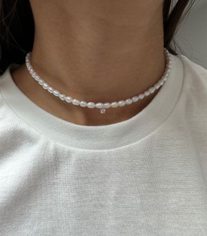 ARGINT 925 - Colier perle de cultura
