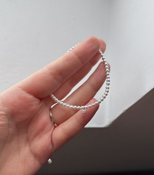 ARGINT 925 - Colier perle cu cristal Stil