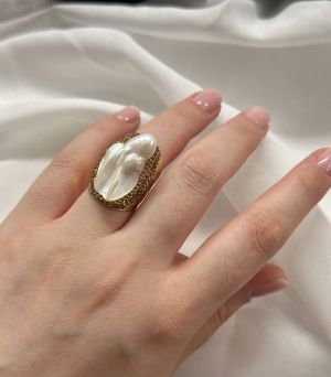 Inel masiv perla - UNICAT