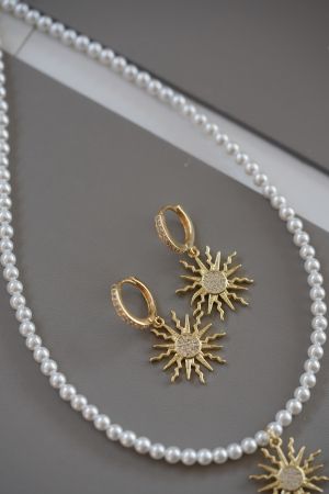 Set colier + cercei soare