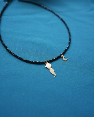 ARGINT 925 Colier spinel si baietel