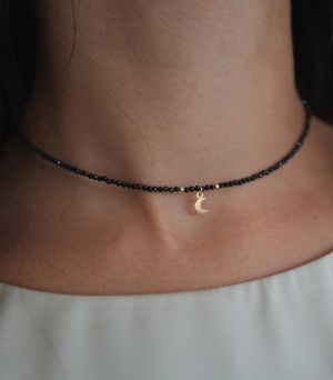 ARGINT 925 Colier spinel luna