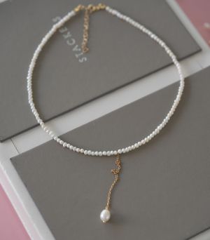 ARGINT 925 Colier perle cultura 