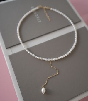 ARGINT 925 Colier perle cultura 