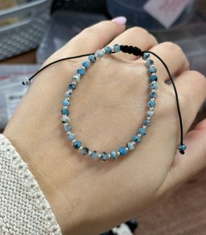ARGINT 925 - Bratara snur jasper