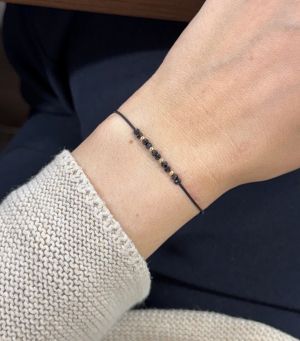 ARGINT 925 - Bratara snur spinel