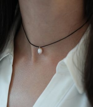 ARGINT 925 Colier snur perla