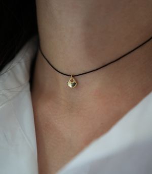ARGINT 925 Colier snur inima