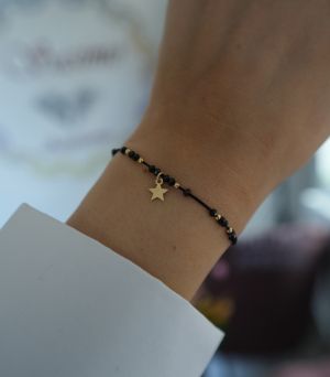 ARGINT 925 - Bratara snur spinel si stea