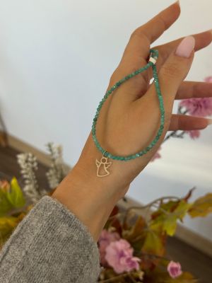 ARGINT 925 - Colier amazonit natural