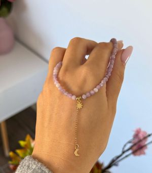 ARGINT 925 - Colier soare si luna