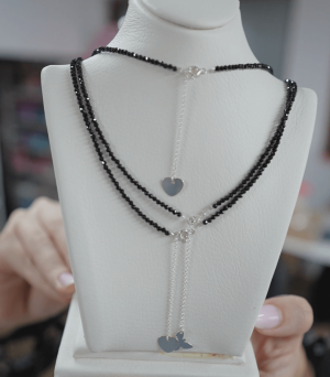 ARGINT 925 - Colier spinel si diferite pandantive la alegere