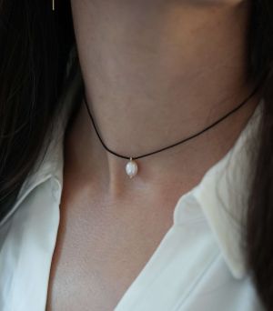 ARGINT 925 Colier snur perla