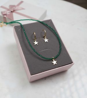 Set colier + cercei + cutie 