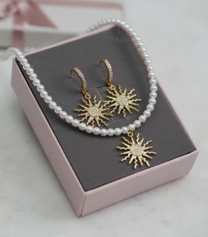 Set colier + cercei + cutie  