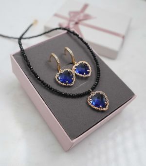 Set colier + cercei + cutie 