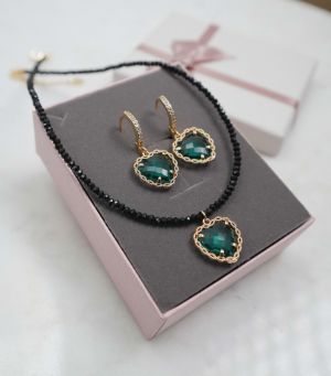 Set colier + cercei + cutie 